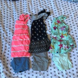 Carter’s 3t tank and bike short outfits